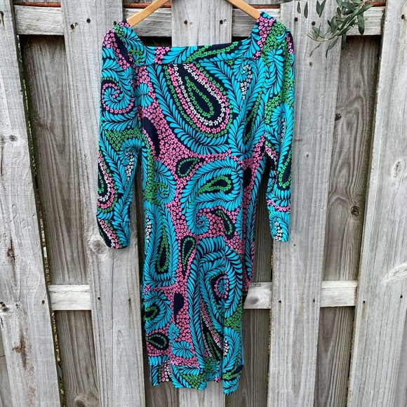 Lilly Pulitzer Newport Jersey Dress in Paisley - Picture 2 of 8